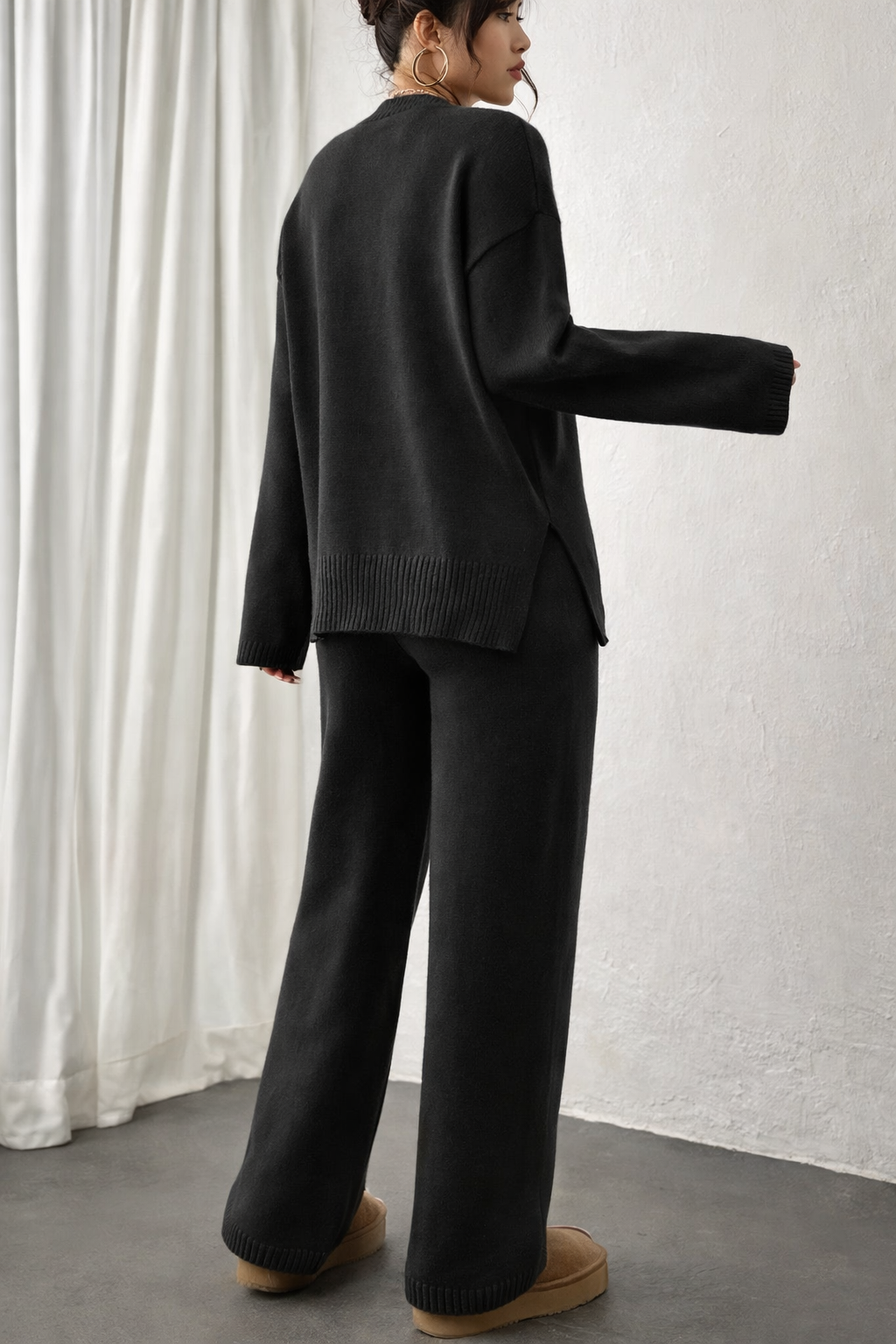 MILA™️ | Conjunto de punto cálido y acanalado para el tiempo libre