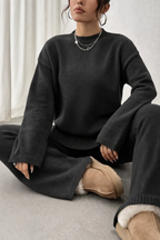 MILA™️ | Conjunto de punto cálido y acanalado para el tiempo libre