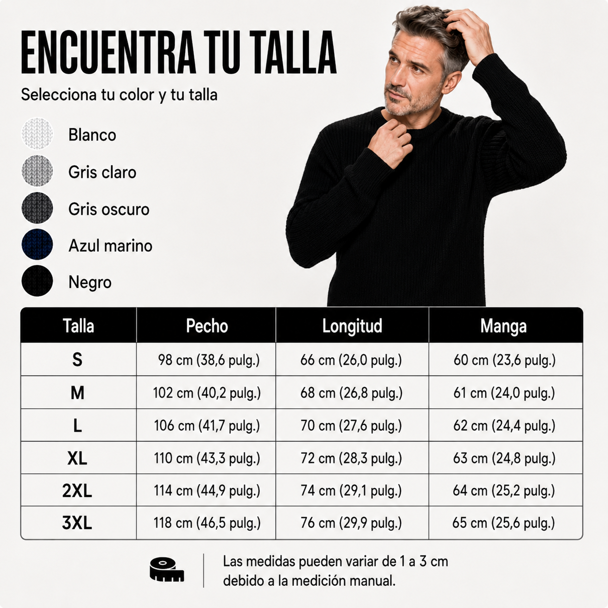 Guía de tallas