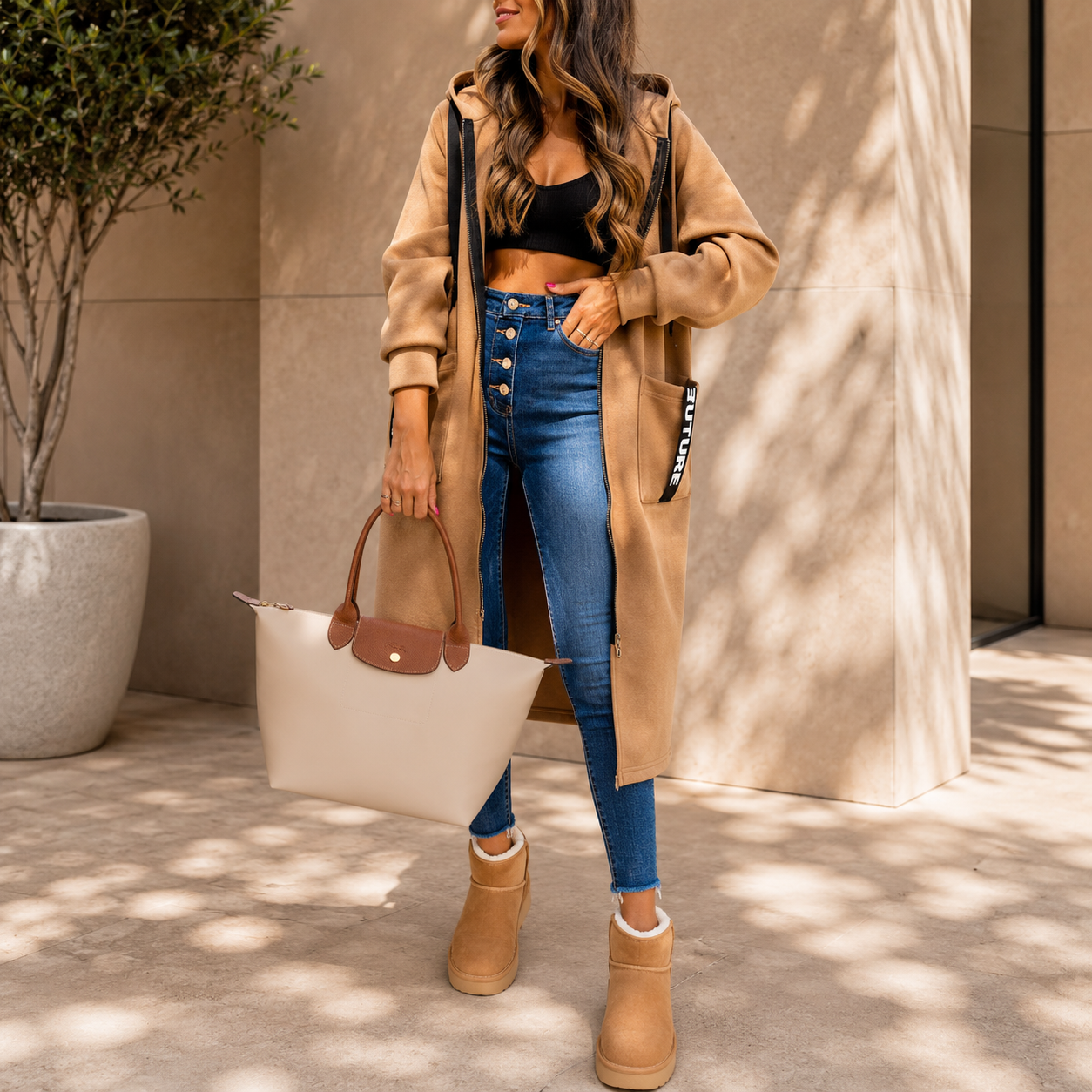 ALICE | SUDADERA CON CAPUCHA EXTRAGRANDE MUJER