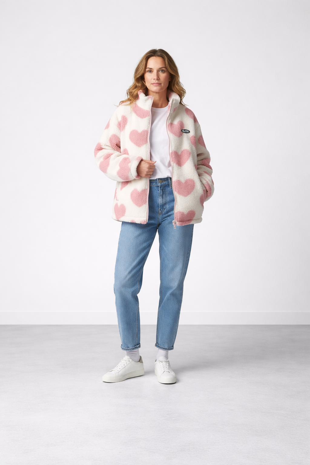 RUPERTA™ | CHAQUETA REVERSIBLE CON CORAZONES