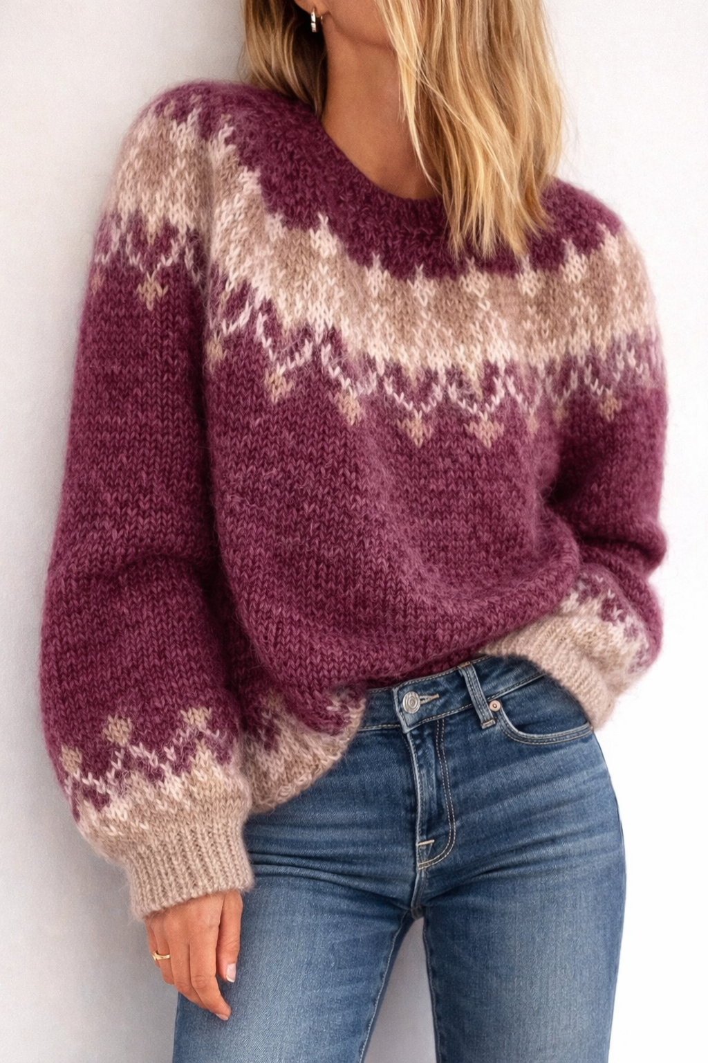 ÁNGELA™ | SUÉTER VINTAGE DE PUNTO ISLANDÉS