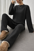 MILA™️ | Conjunto de punto cálido y acanalado para el tiempo libre