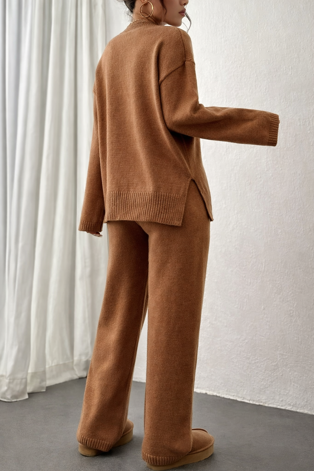 MILA™️ | Conjunto de punto cálido y acanalado para el tiempo libre