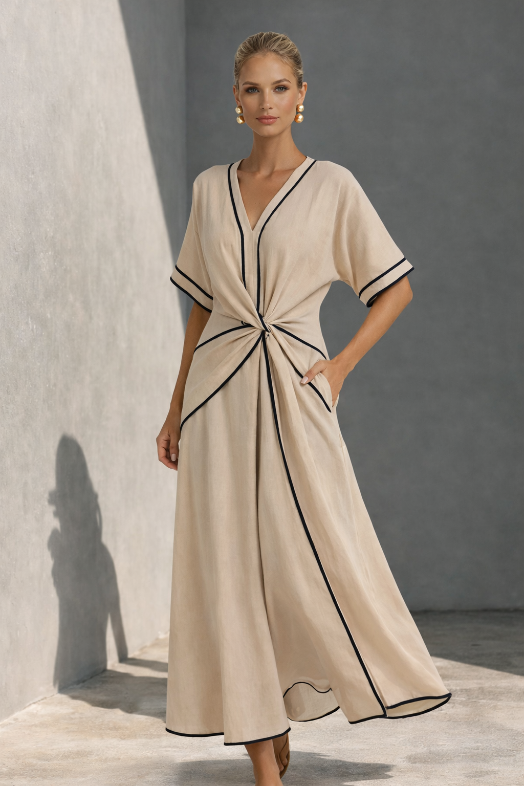 SANTORINI™ | VESTIDO ELEGANTE PRIMAVERAL