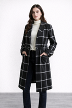 ALEJANDRA™ | ABRIGO CLÁSICO DE INVIERNO CON ESTAMPADO DE CUADROS