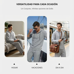 LUCA™ |  Conjunto de 2 piezas de sudadera y pantalón holgados para hombre