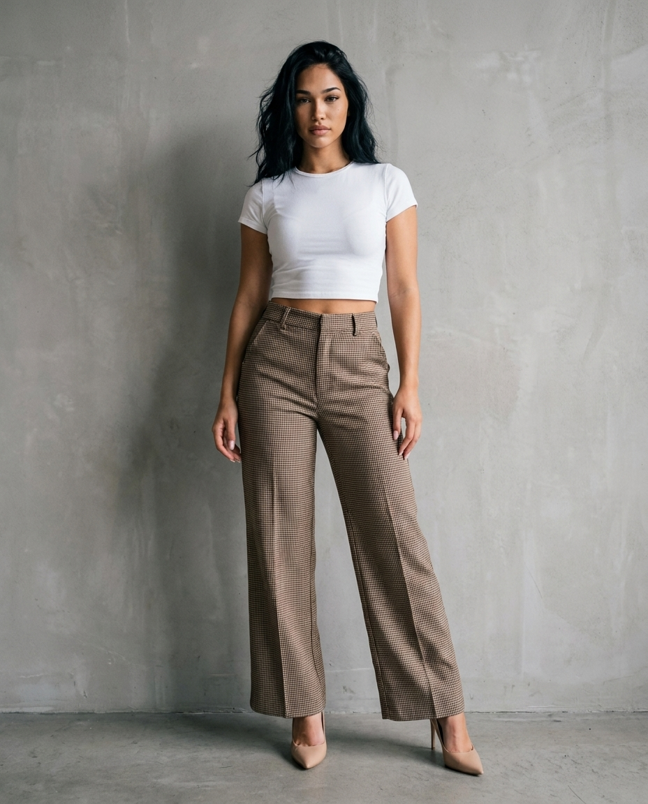 Pantalones de cuadros Leigh