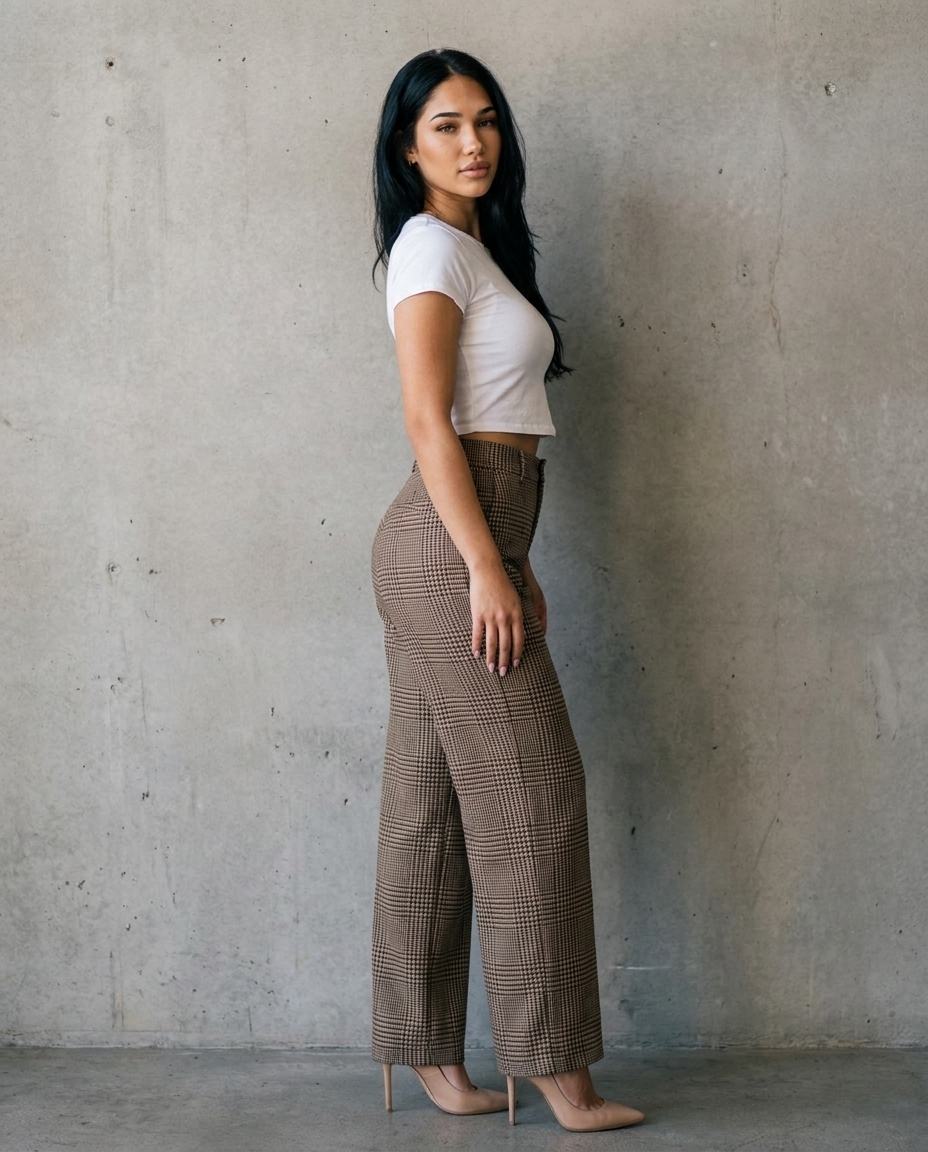 Pantalones de cuadros Leigh