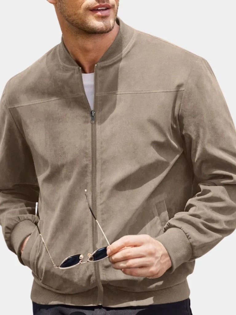 DARIO™ | Chaqueta Bomber de Ante Premium