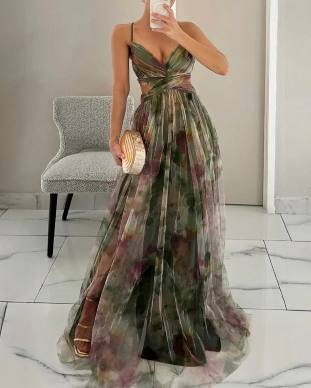 Centella  | Vestido largo de elegancia floral