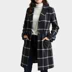 ALEJANDRA™ | ABRIGO CLÁSICO DE INVIERNO CON ESTAMPADO DE CUADROS