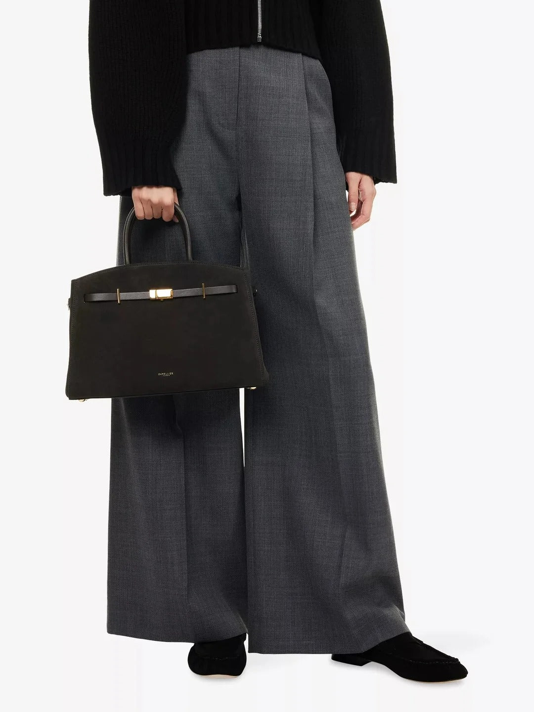 Amélisse - Elegante bolso de mano midi de piel