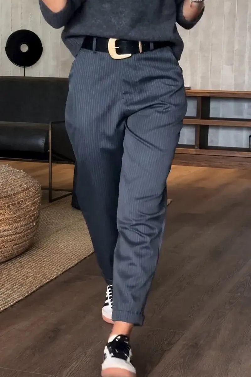 MATHILDA | PANTALONES DE RAYAS ELEGANTES QUE FAVORECEN LA FIGURA