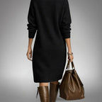 CONSTANCE™ | Vestido de punto suave con botones