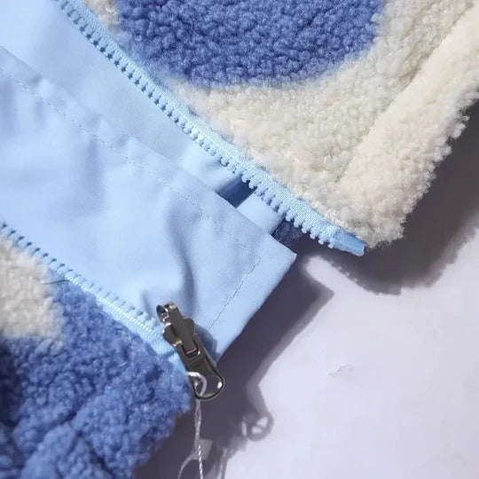 RUPERTA™ | CHAQUETA REVERSIBLE CON CORAZONES