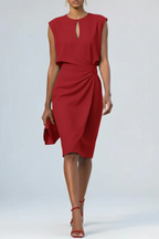 Melina | Vestido midi con cintura fruncida