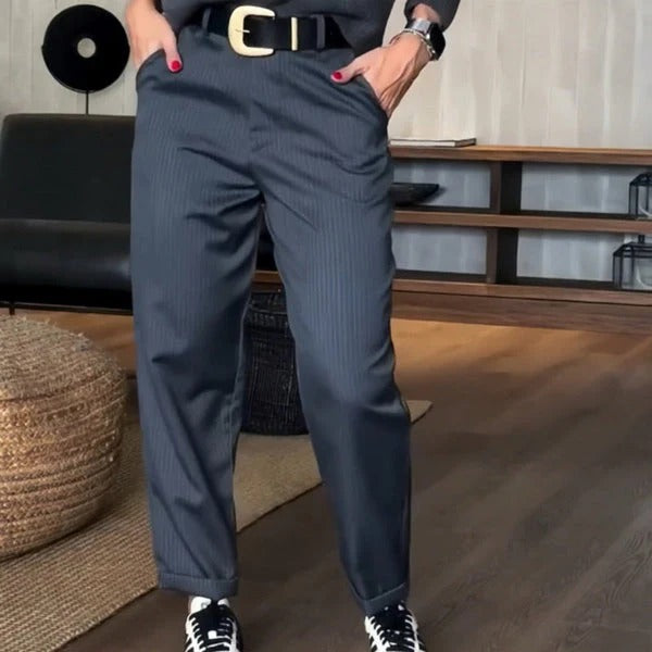 MATHILDA | PANTALONES DE RAYAS ELEGANTES QUE FAVORECEN LA FIGURA