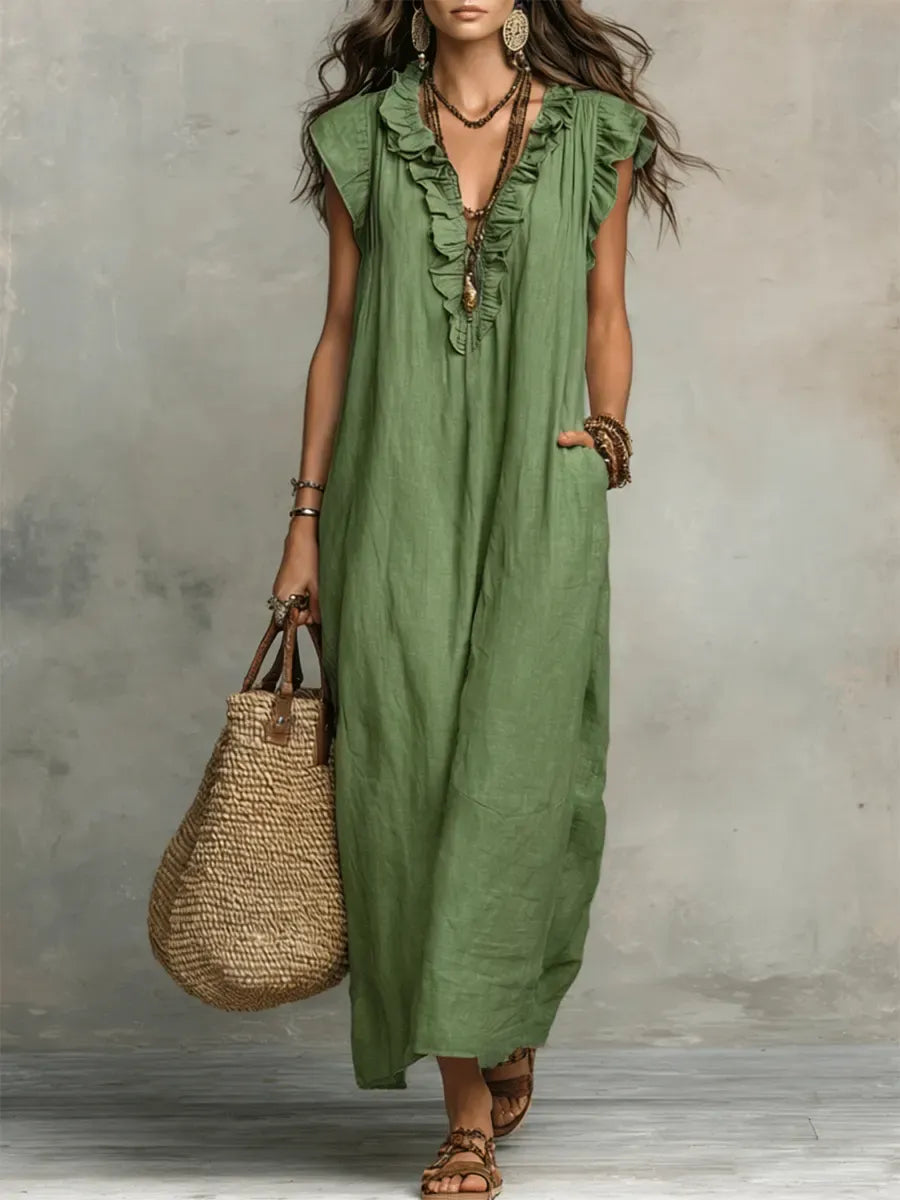 CAMILA | VESTIDO LARGO BOHEMIO