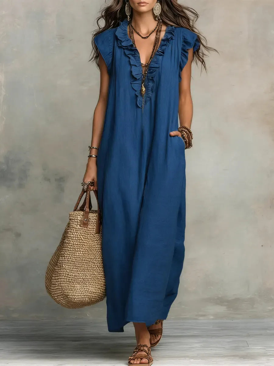 CAMILA | VESTIDO LARGO BOHEMIO