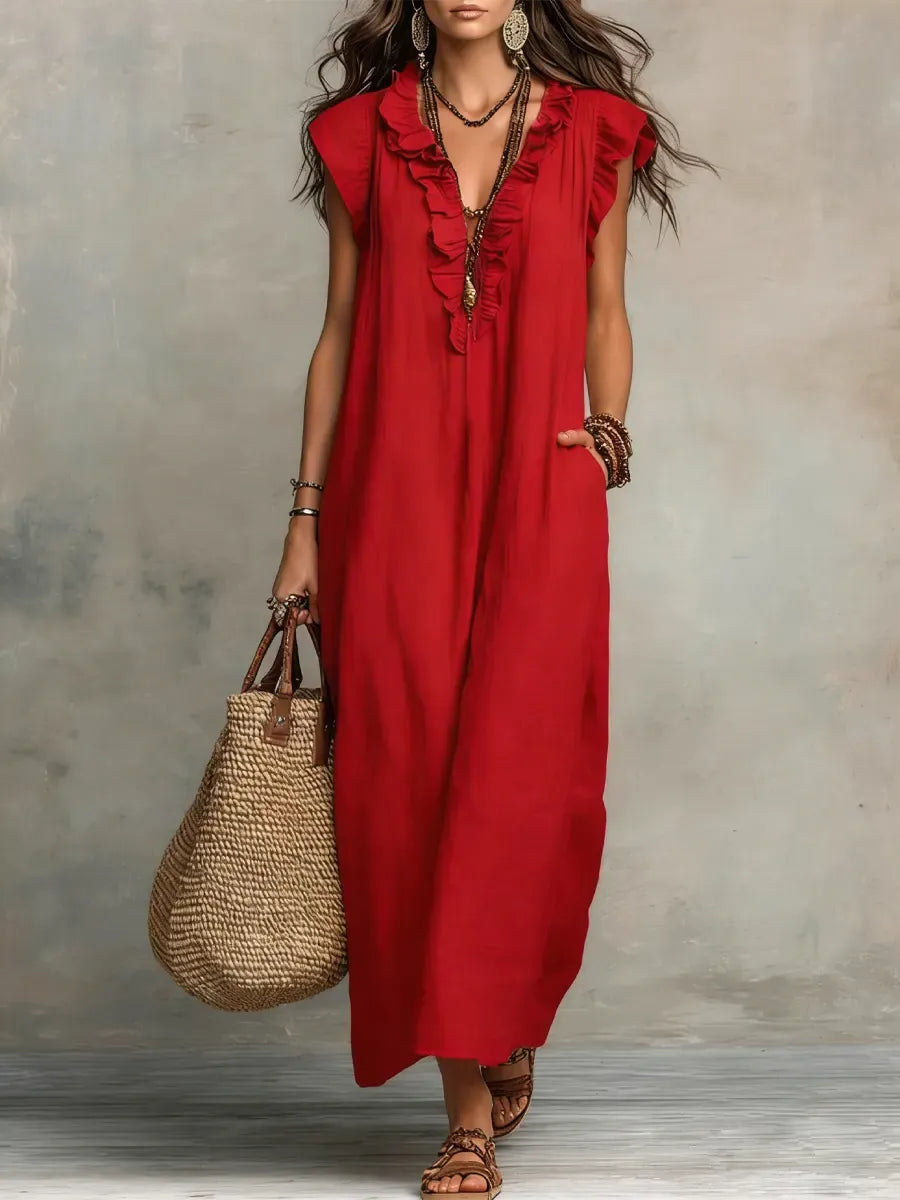 CAMILA | VESTIDO LARGO BOHEMIO