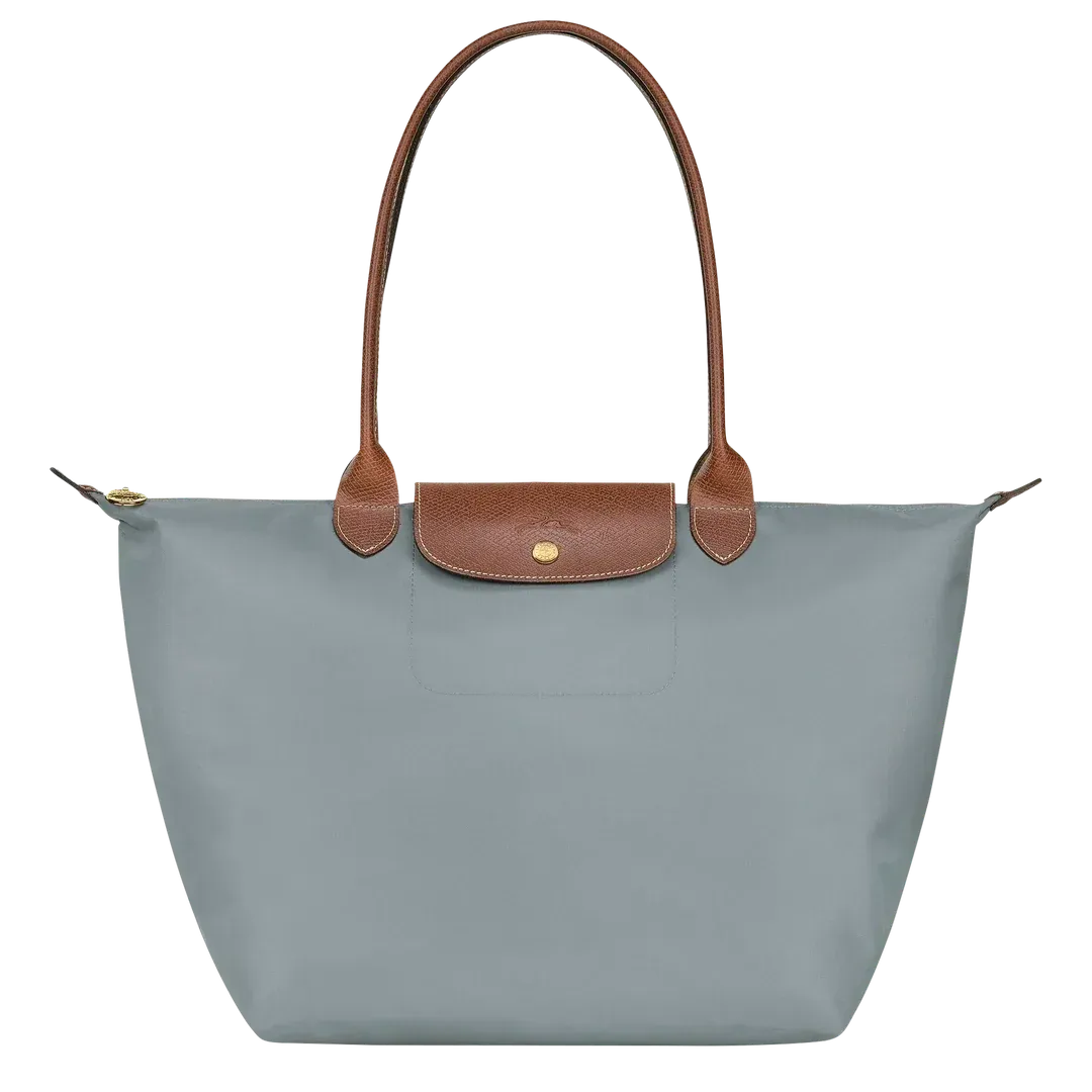 Bolso clásico - Bolso tote grande Le Pliage, color acero.