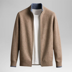 HARVEY™ | Cárdigan elegante de lana con cremallera