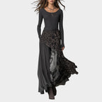 LUCIA™ | VESTIDO LARGO CON ESTAMPADO DE LEOPARDO