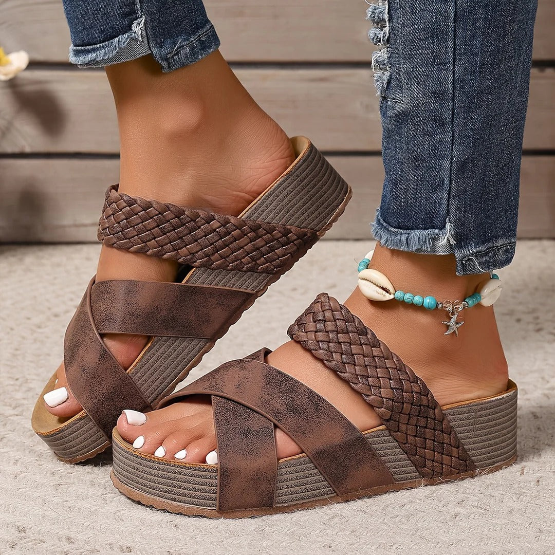 Jada | Sandalias ortopédicas de piel hechas de material de alta calidad