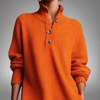CONSTANCE™ | Vestido de punto suave con botones