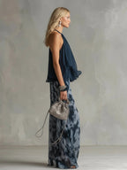 Élise | Conjunto elegante y ligero con top fluido y pantalón de pierna ancha.