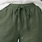 CAPRI | Pantalón Mujer con Cintura Elástica y Cordón