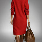 CONSTANCE™ | Vestido de punto suave con botones