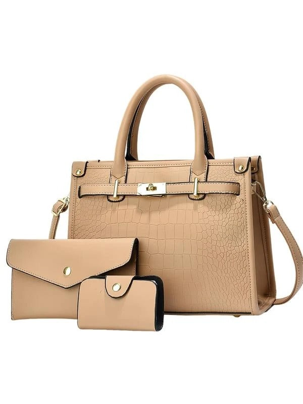 Bella Borsa - Bolso de hombro con relieve de cocodrilo