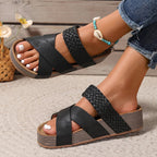 Jada | Sandalias ortopédicas de piel hechas de material de alta calidad