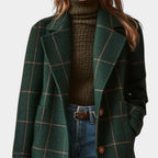 ALEJANDRA™ | ABRIGO CLÁSICO DE INVIERNO CON ESTAMPADO DE CUADROS