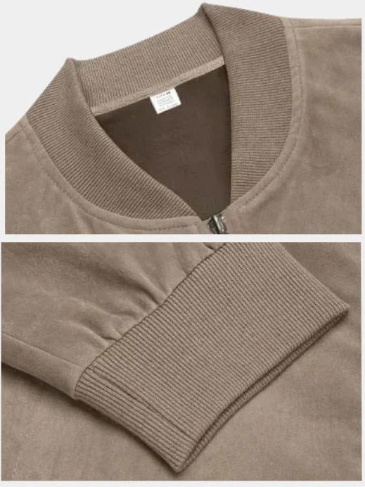 DARIO™ | Chaqueta Bomber de Ante Premium