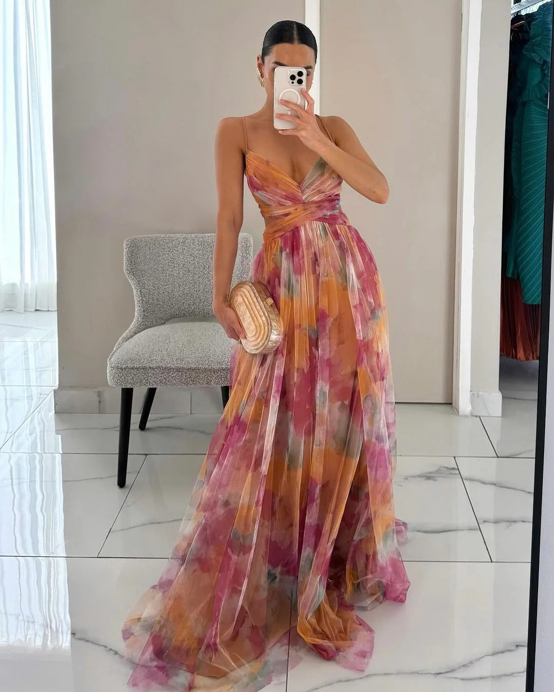 Centella  | Vestido largo de elegancia floral