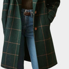 ALEJANDRA™ | ABRIGO CLÁSICO DE INVIERNO CON ESTAMPADO DE CUADROS
