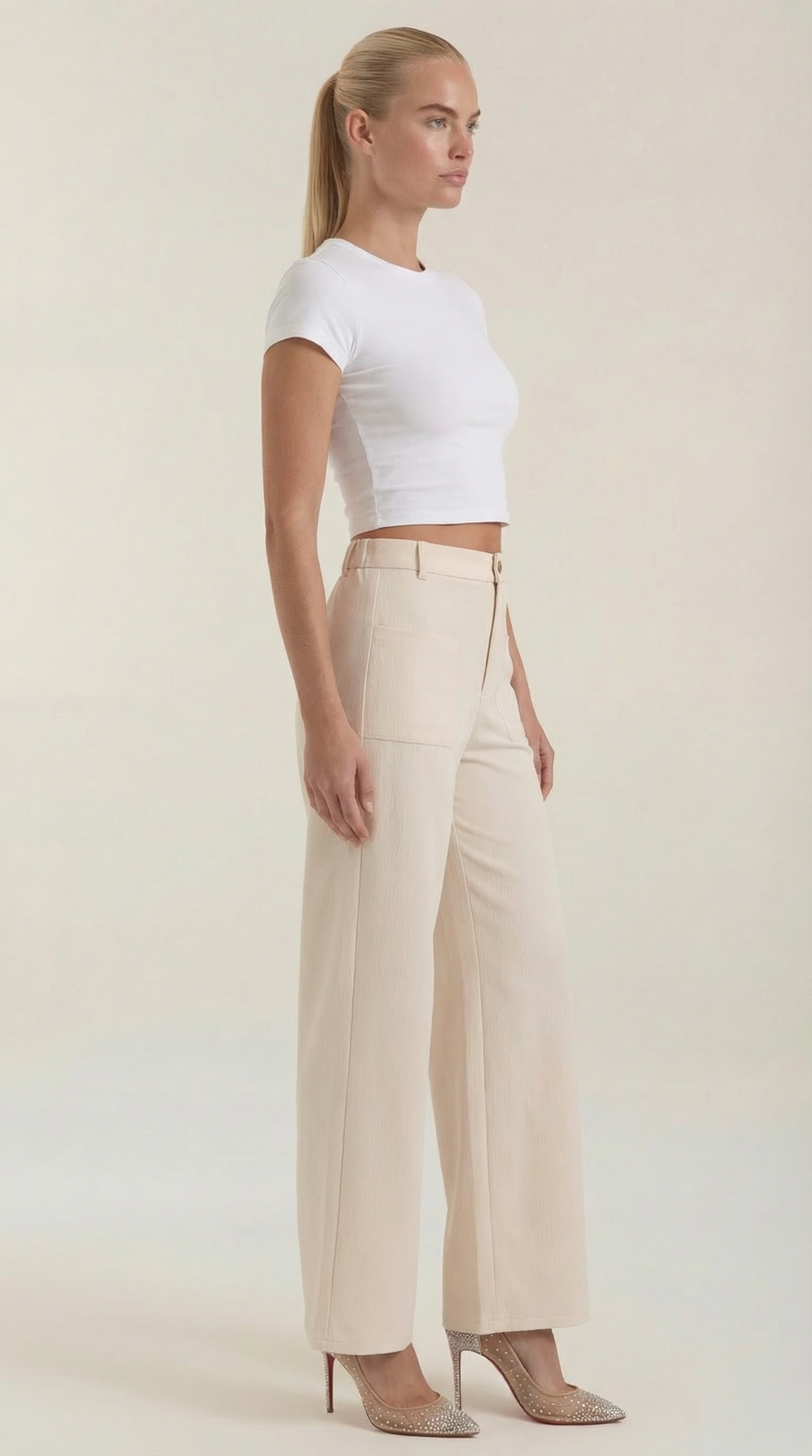 Allison Weite Pantalones de Pana