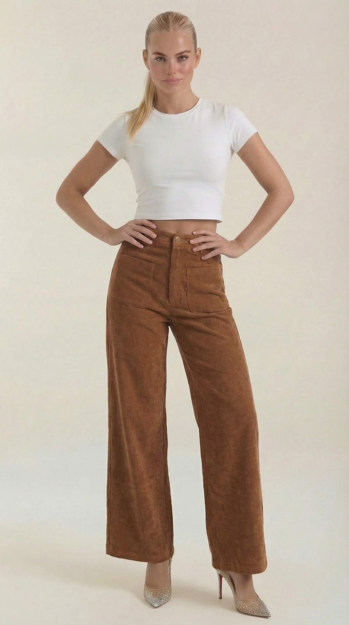 Allison Weite Pantalones de Pana