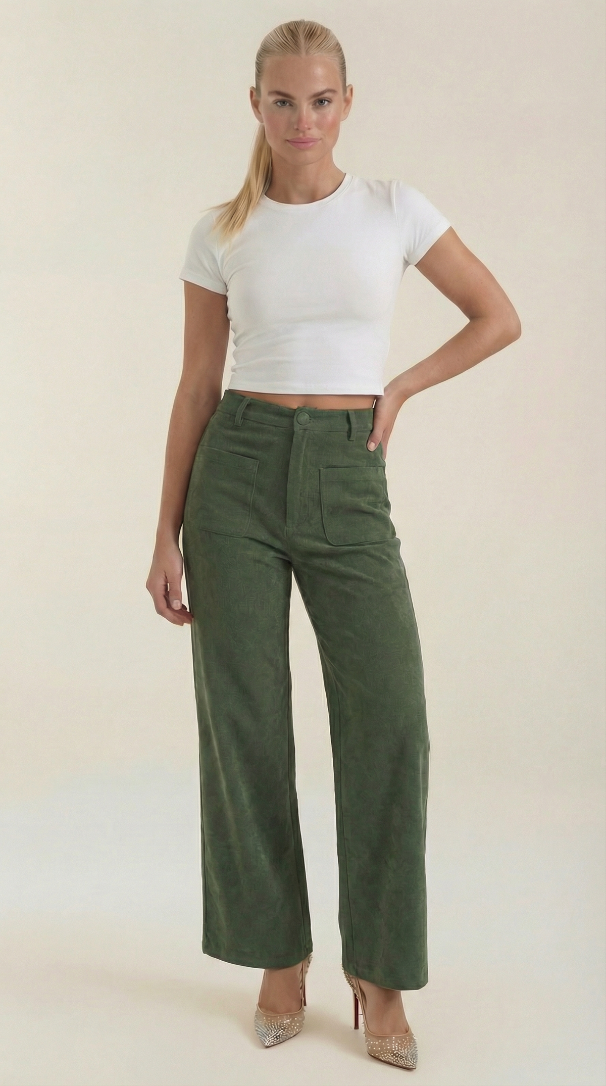 Allison Weite Pantalones de Pana