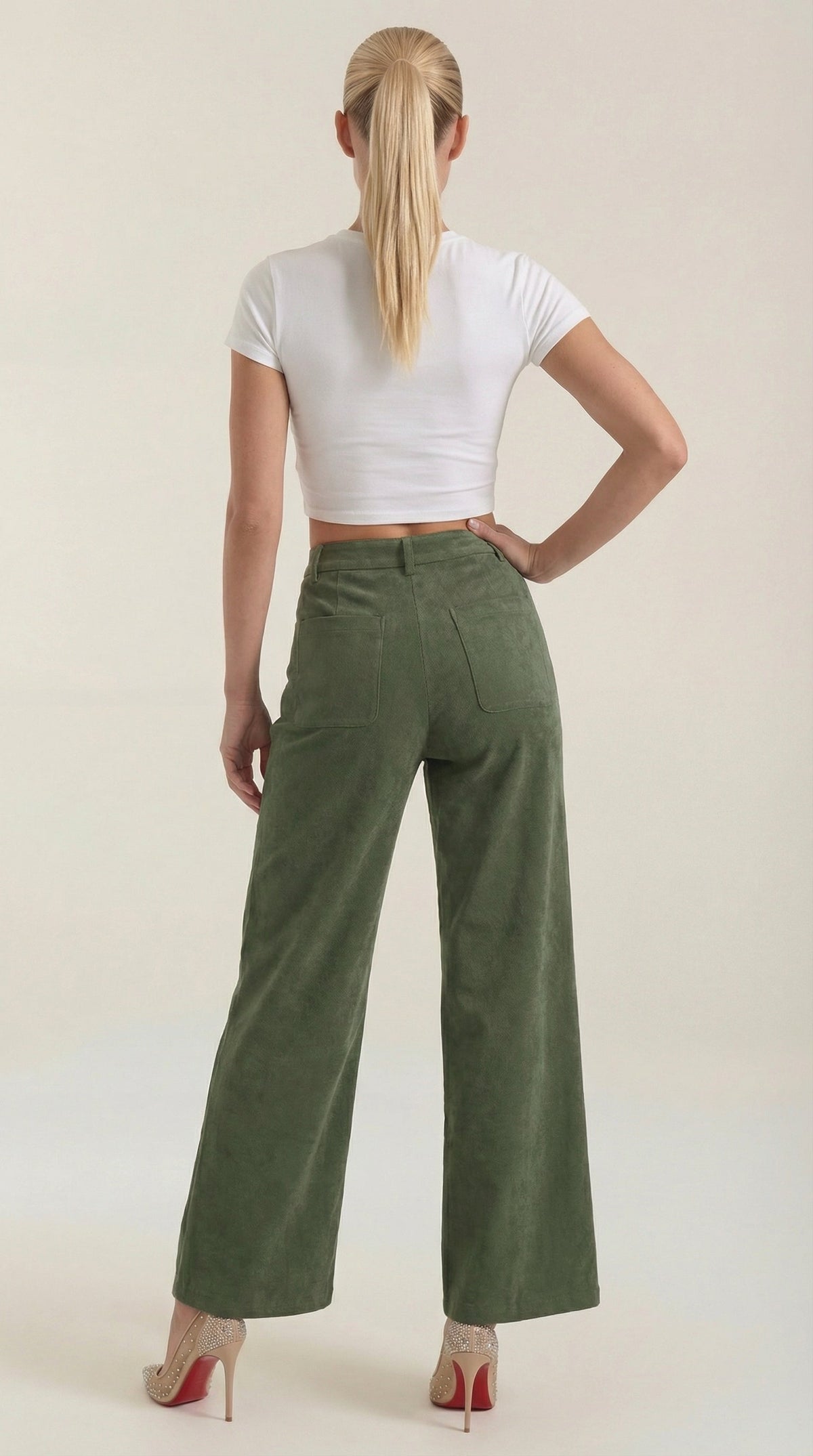 Allison Weite Pantalones de Pana