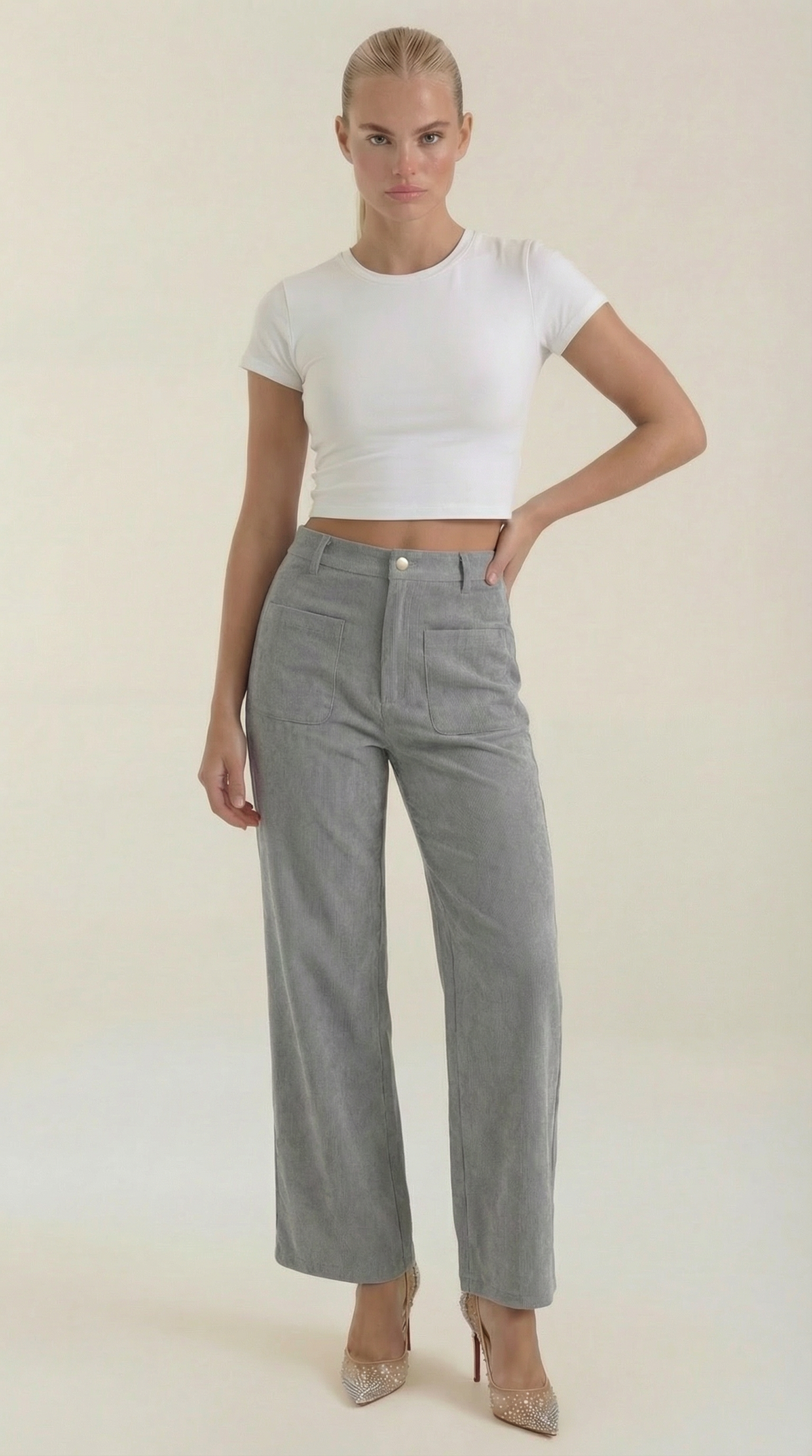 Allison Weite Pantalones de Pana