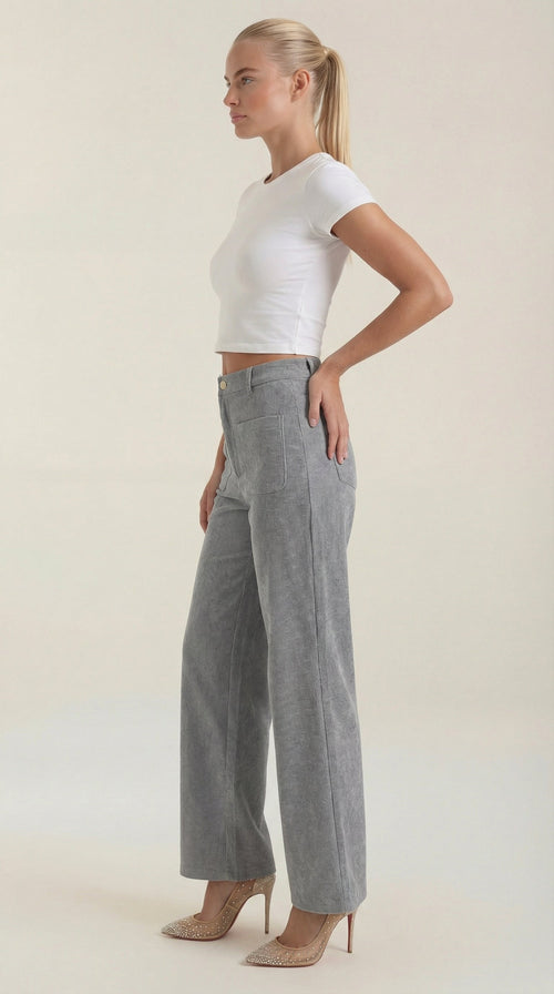 Allison Weite Pantalones de Pana