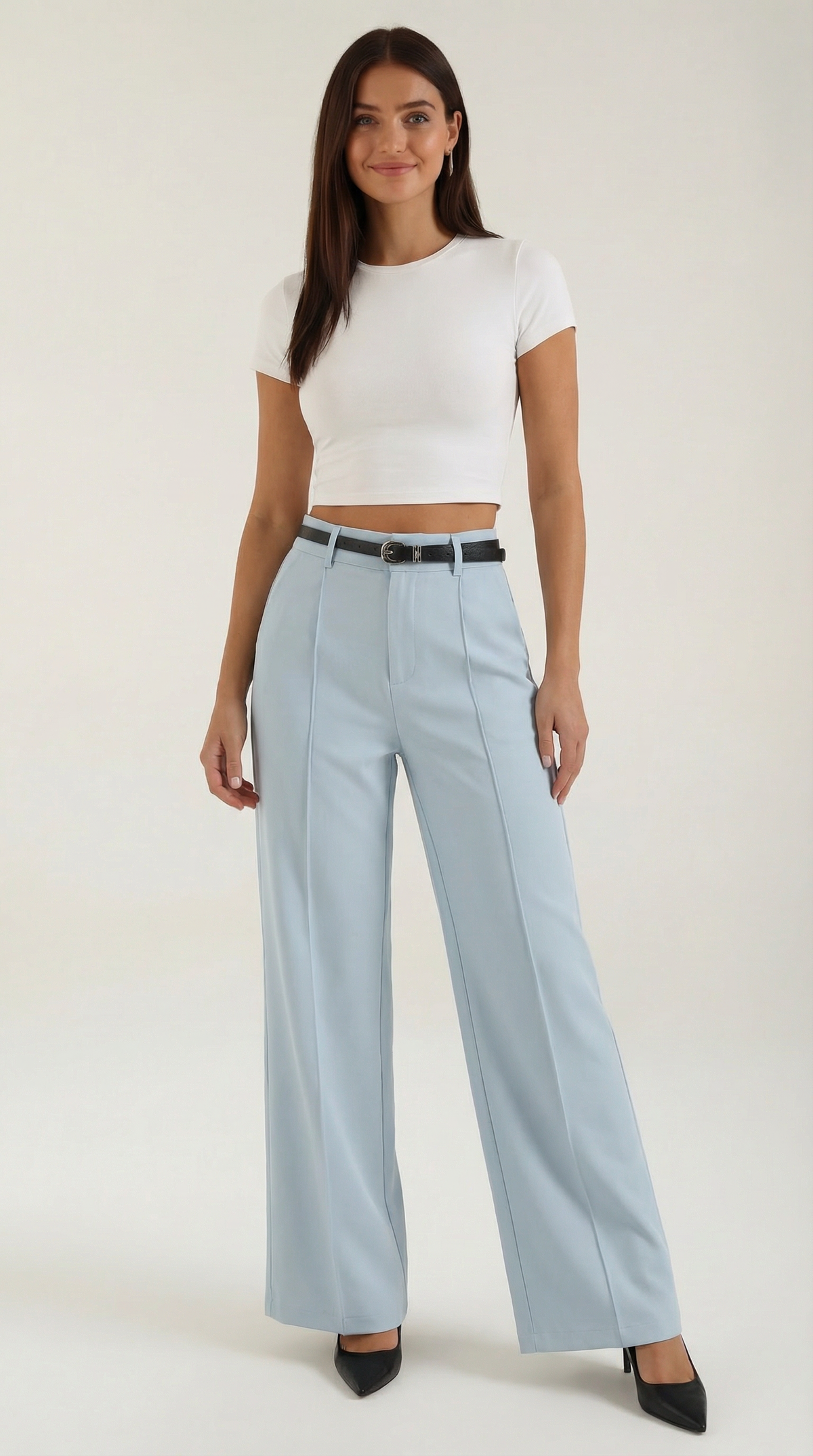 Bertha Pantalones Amplios de Tela