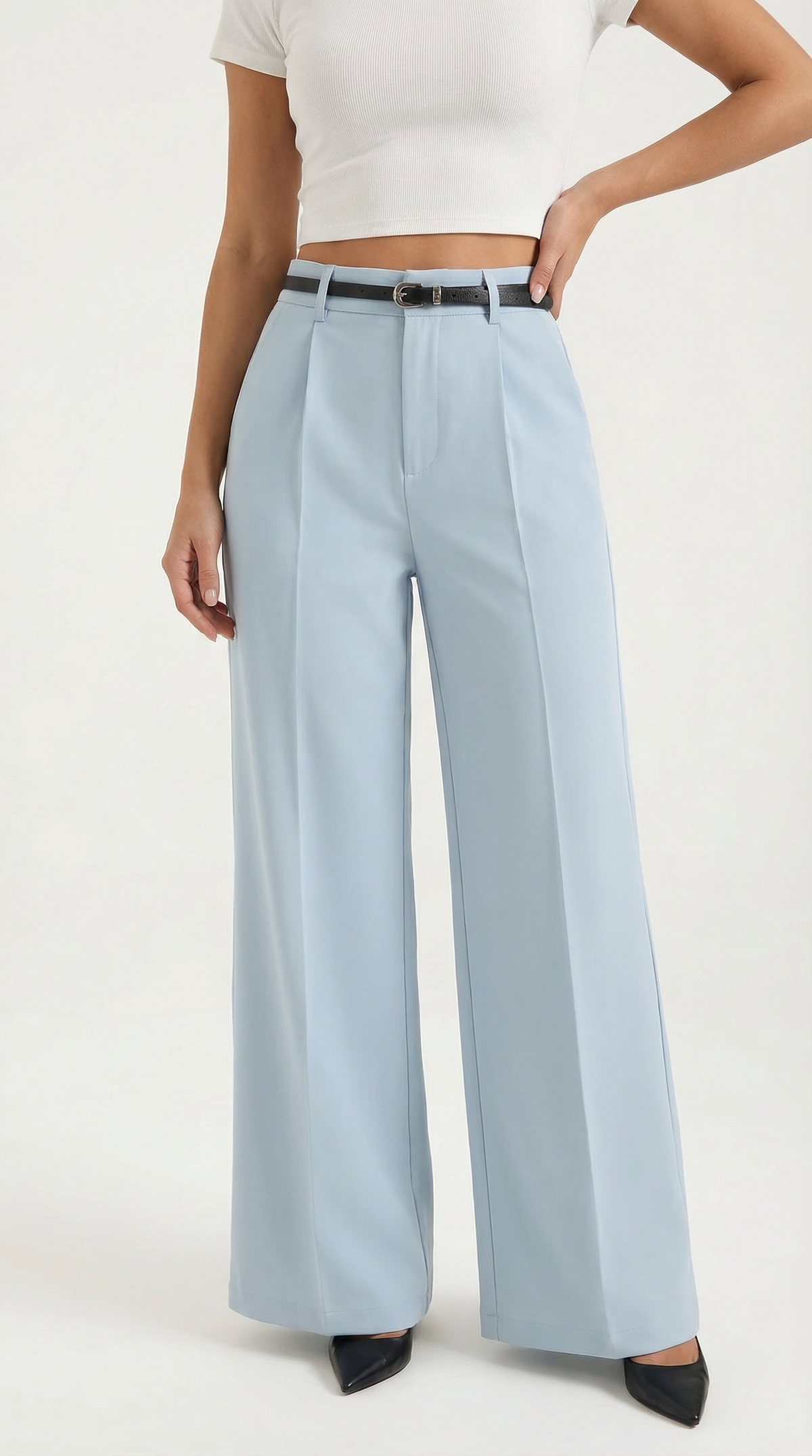 Bertha Pantalones Amplios de Tela