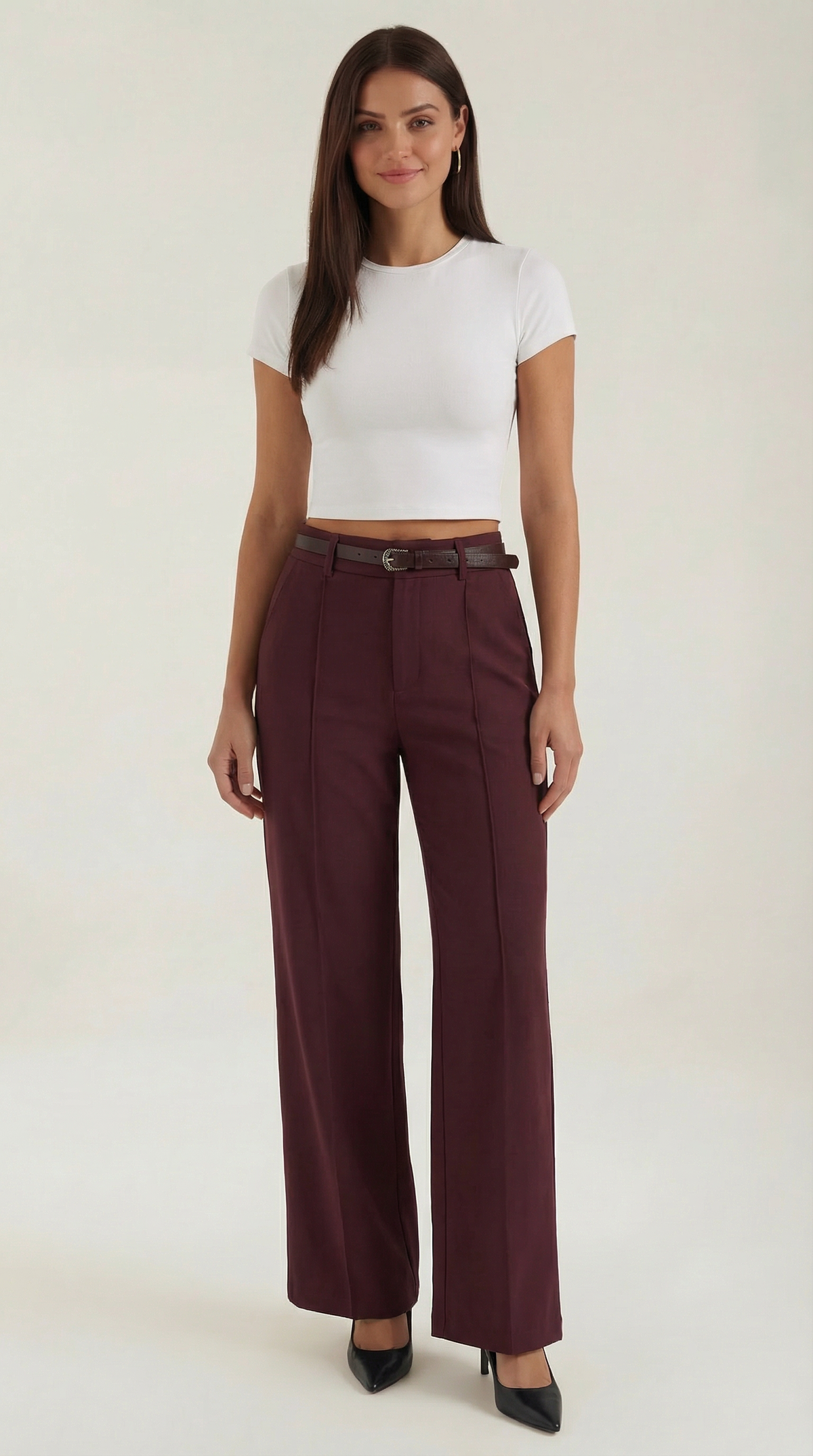 Bertha Pantalones Amplios de Tela