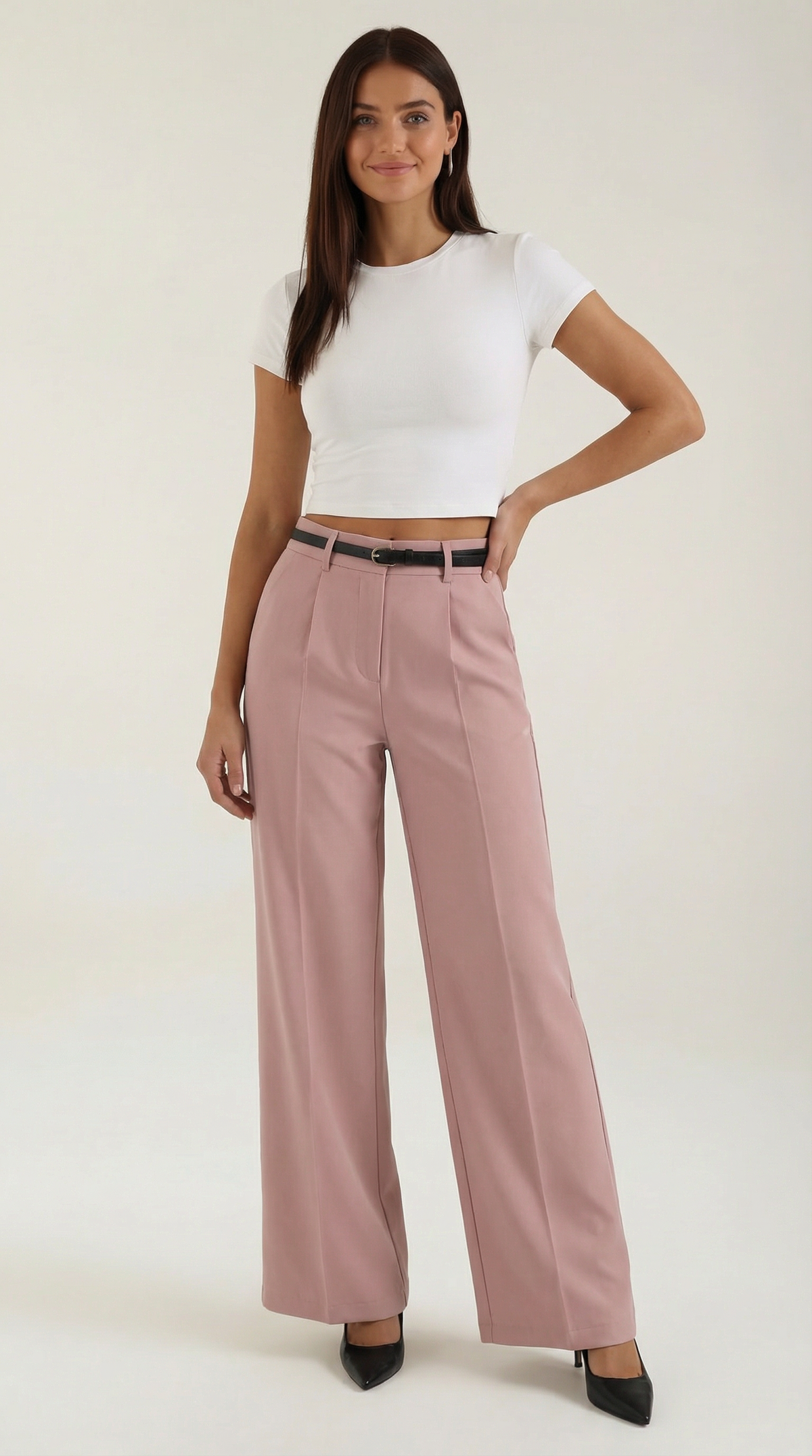 Bertha Pantalones Amplios de Tela
