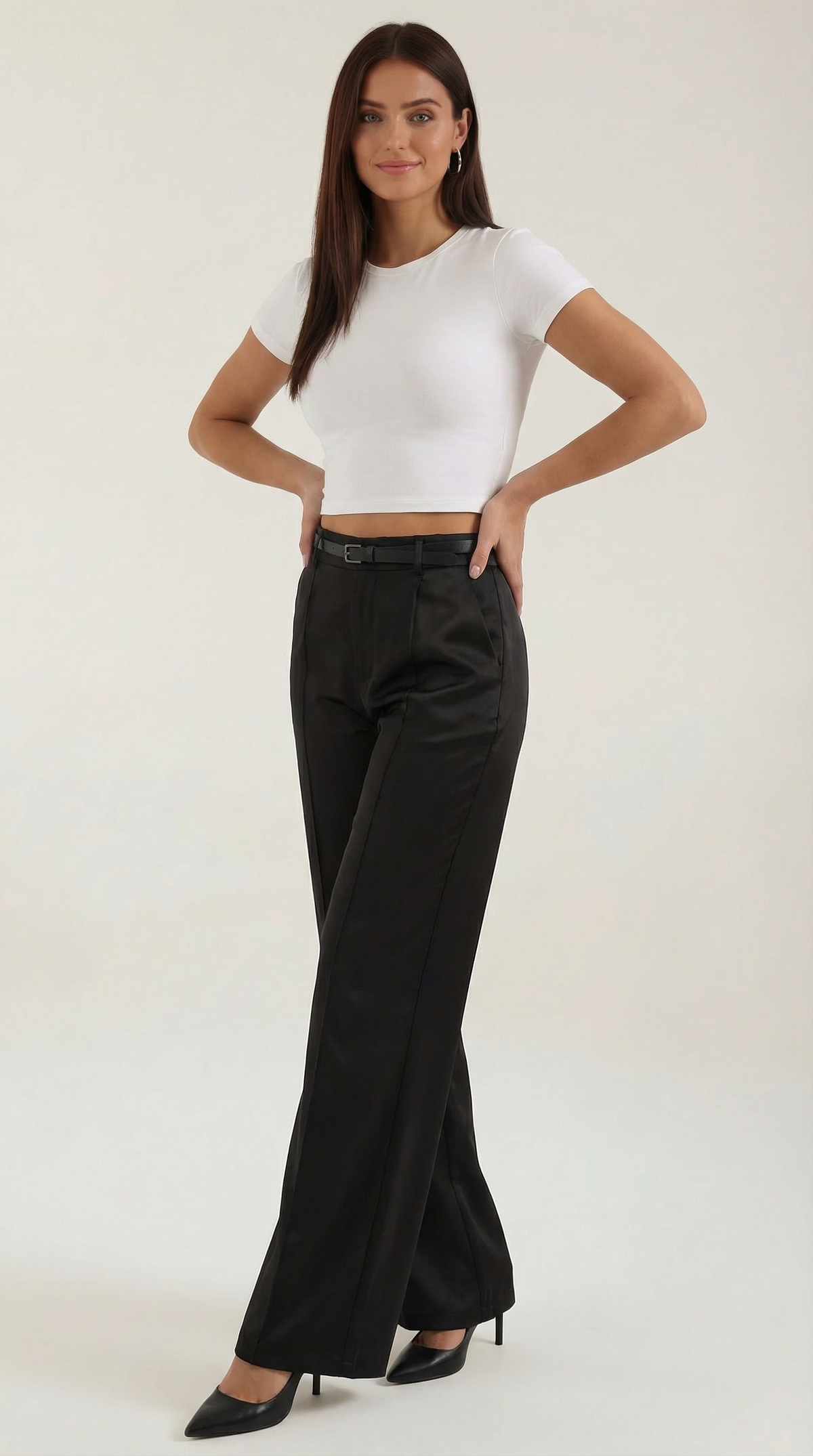 Bertha Pantalones Amplios de Tela